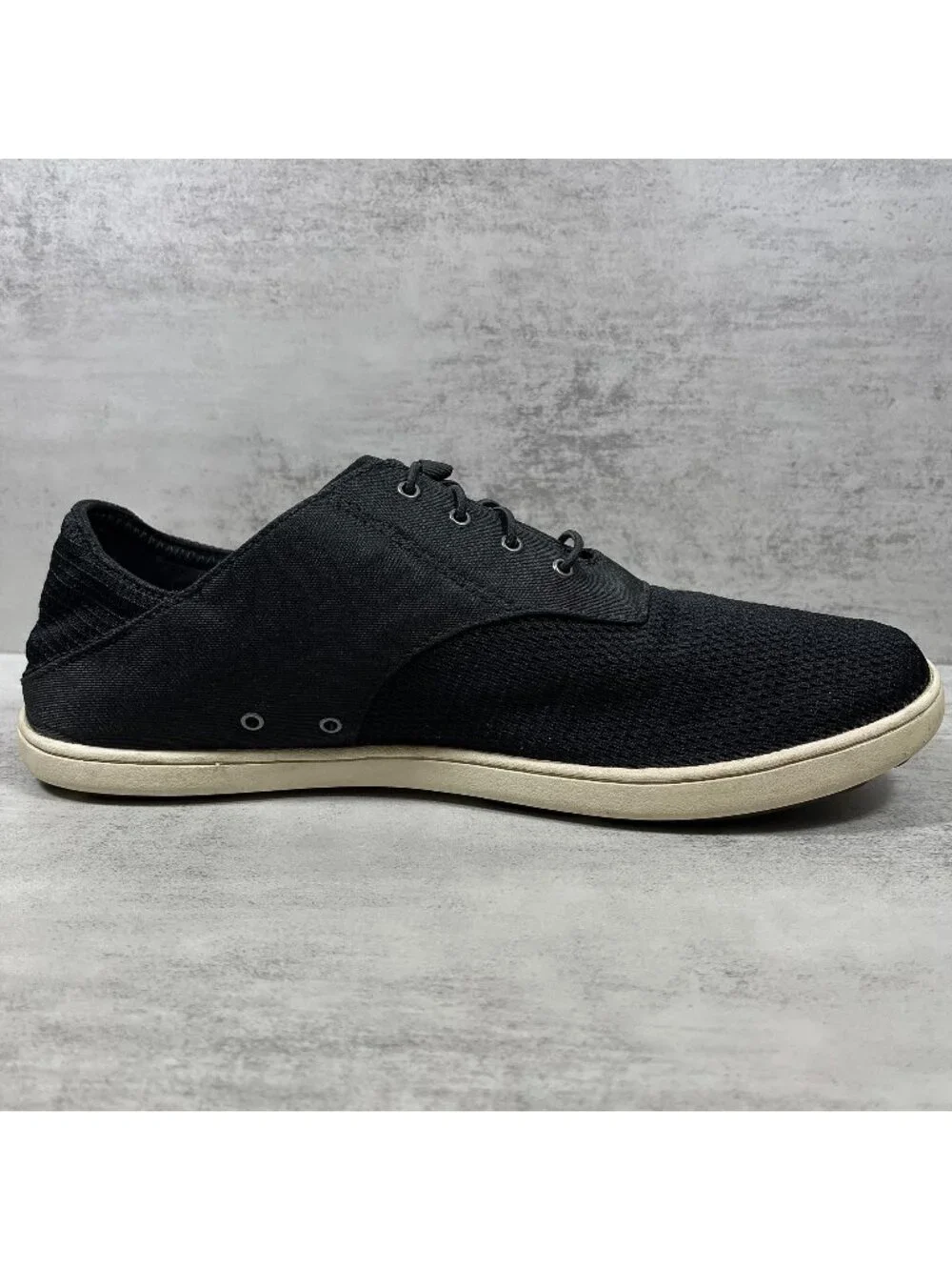 Olukai Nohea Moku Slip On Casual Boat Shoes - Men's Size 9.5 - Black